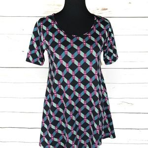 LuLaRoe Pretty Lattice Printed Perfect T Size XXS